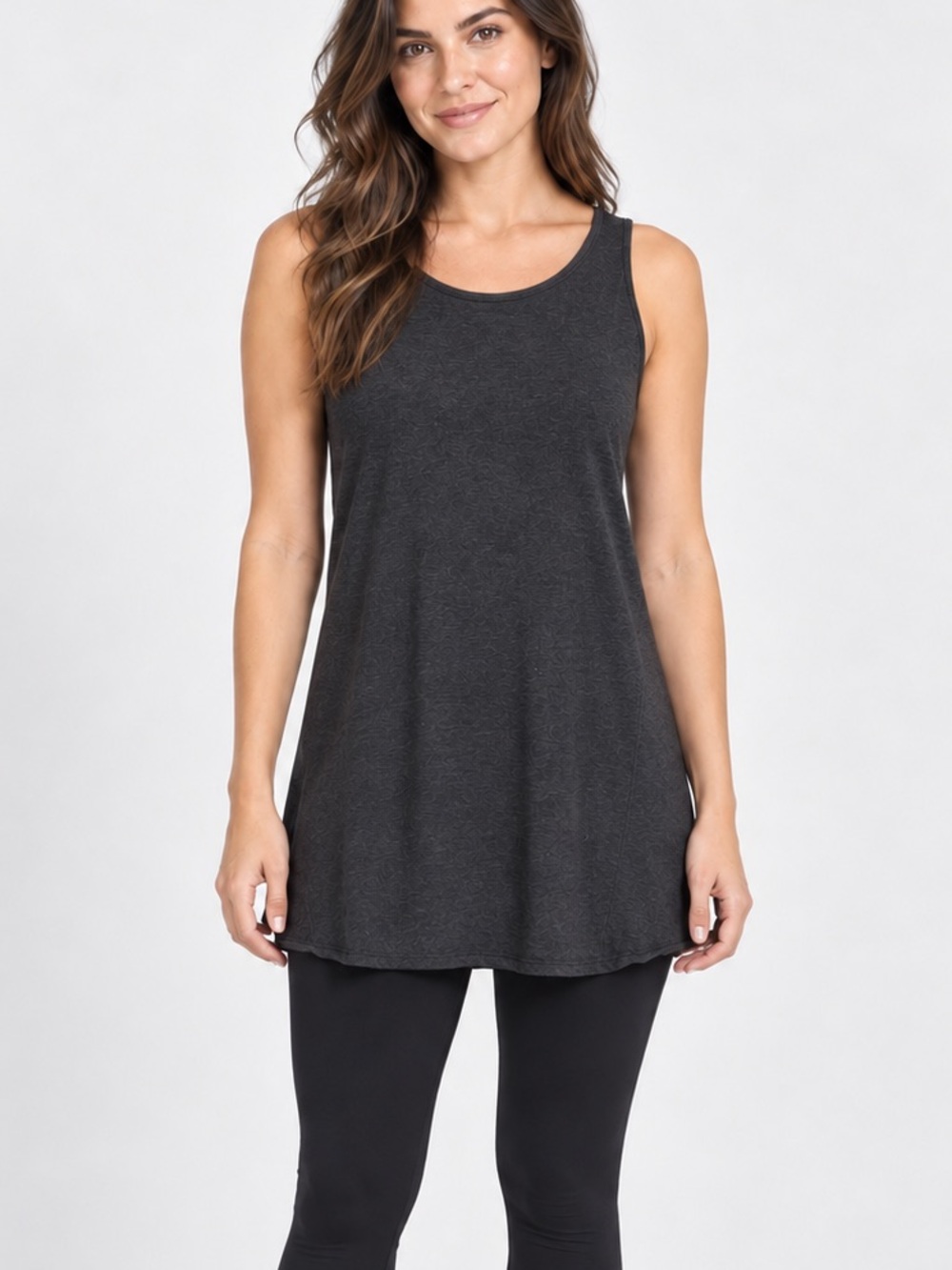 Lululemon Long Sleeveless Tunic Tank - Charcoal Grey